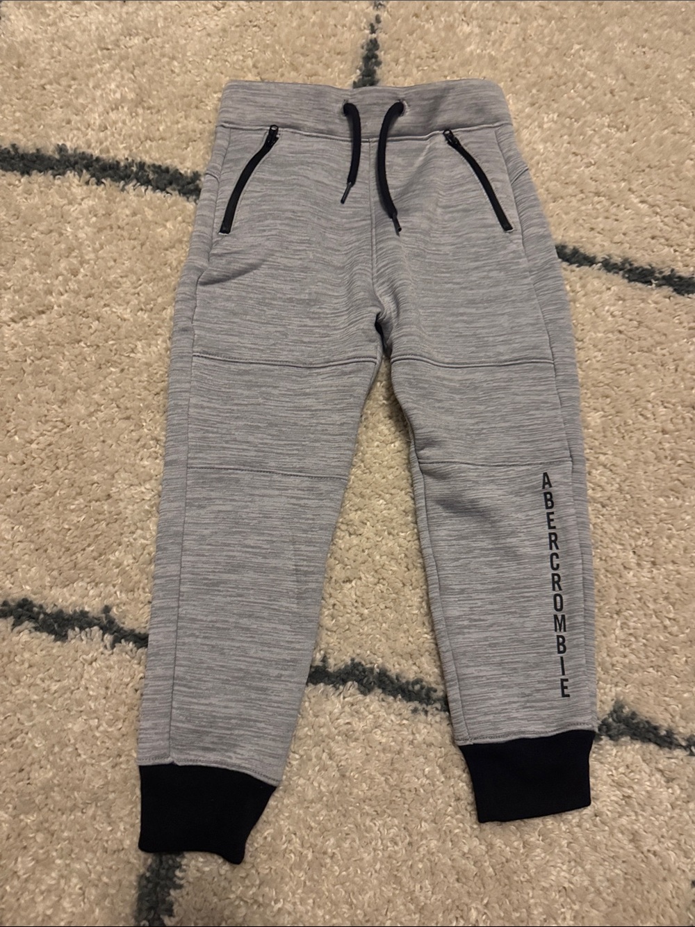 Abercrombie & Fitch Gray Kids Jogger Sweatpants with Black Accents